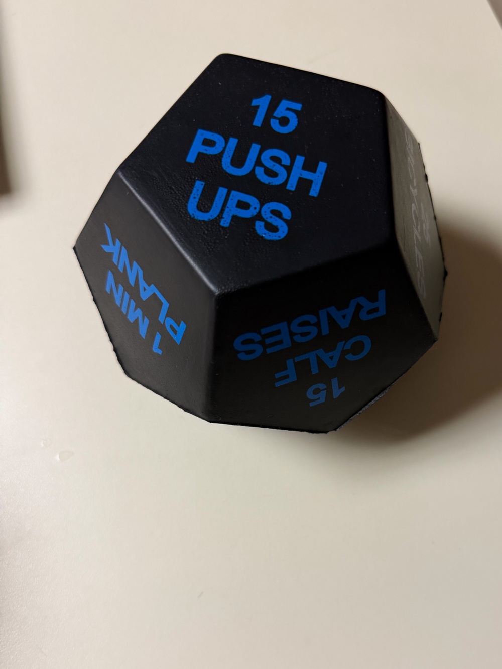 Black and Blue Workout Dice - Home Fitness Training workout Roll dice